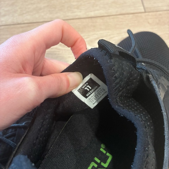 Kuru Men’s Atom Trail Sneaker Black Mesh Sneaker Running Shoe Size 11 - Picture 11 of 12